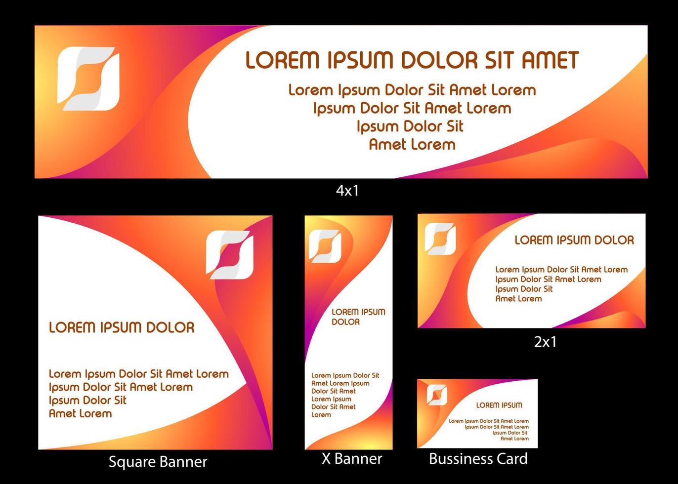 oranje elegant bedrijf banier backdrop advertentie zakelijke reeks of pak vector