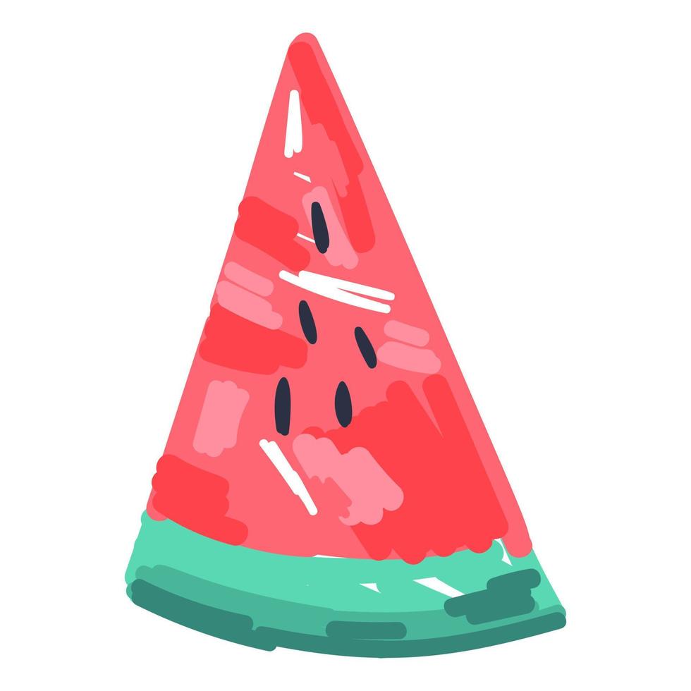 watermeloen schijfje icoon vector