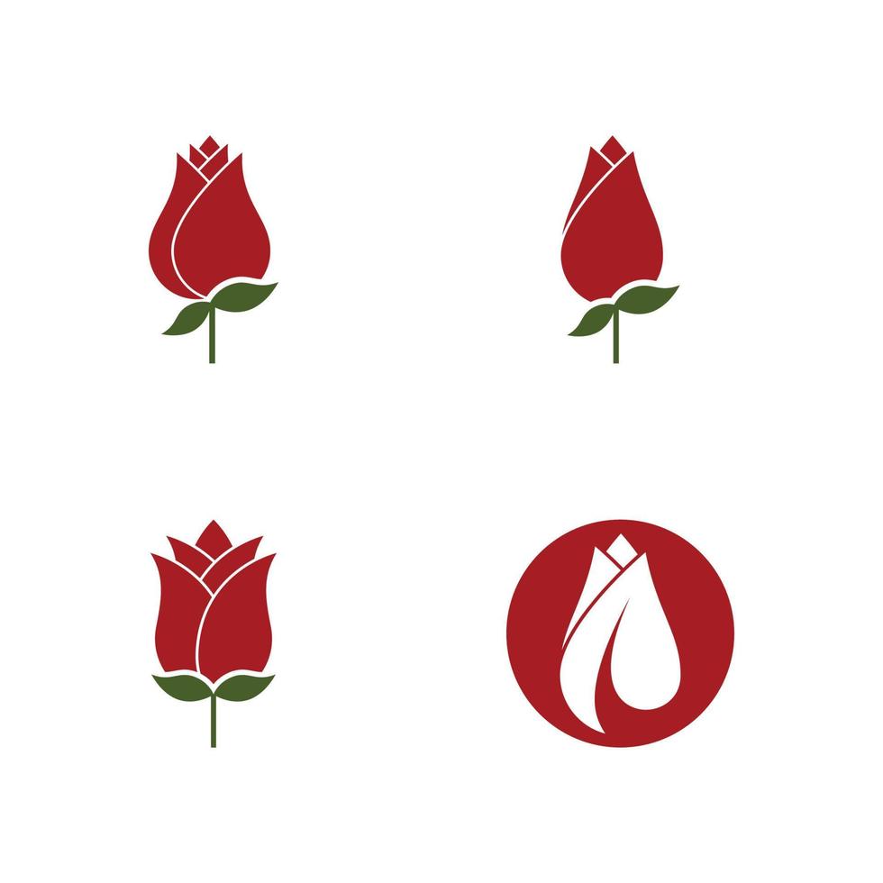 roos bloem logo sjabloon vector