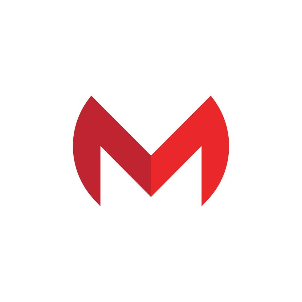 m briefsjabloon logo vector