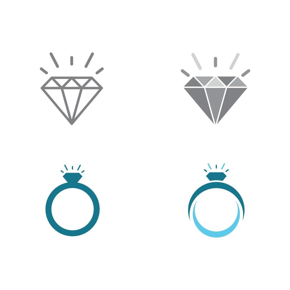 diamant logo sjabloon vector