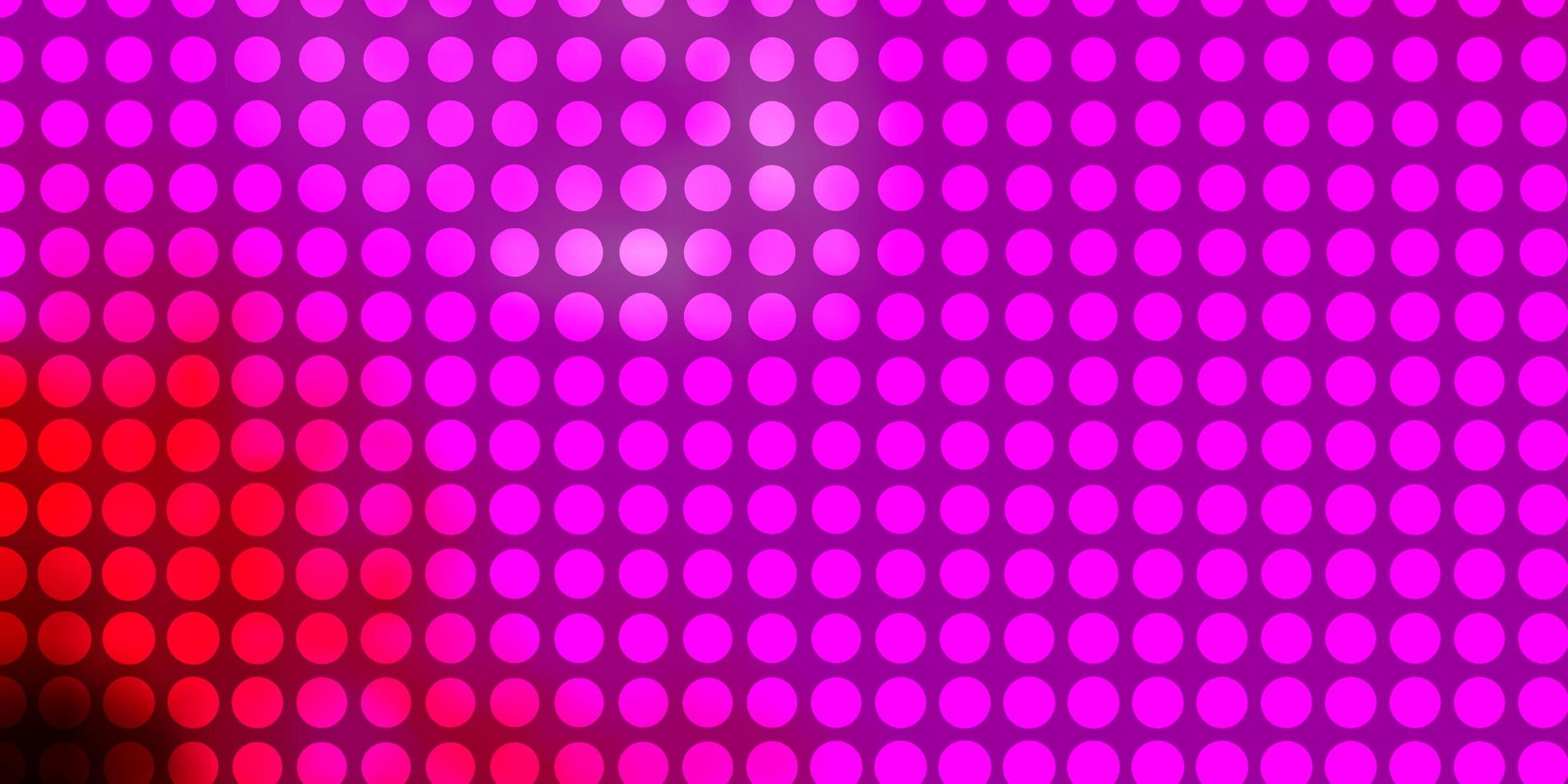 donkerpaars, roze vectorachtergrond met cirkels. vector