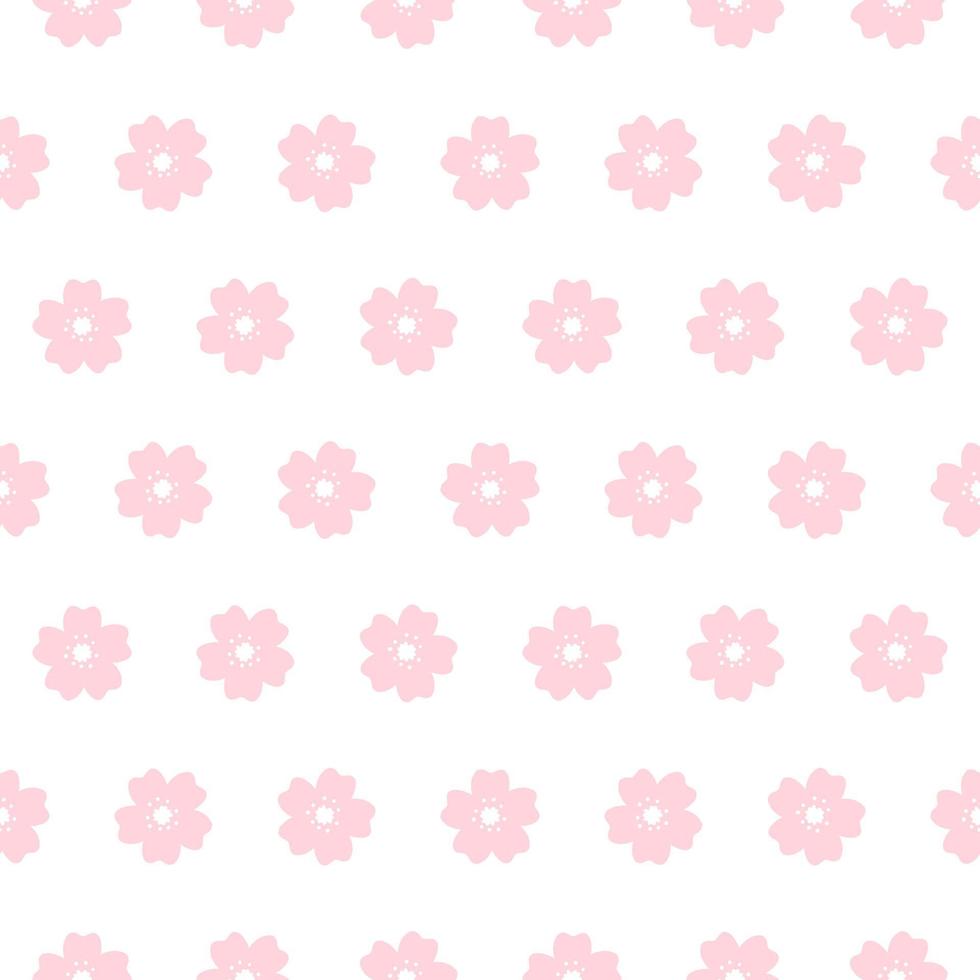 kers bloesem naadloos patroon. Japans bloem patroon vector achtergrond.