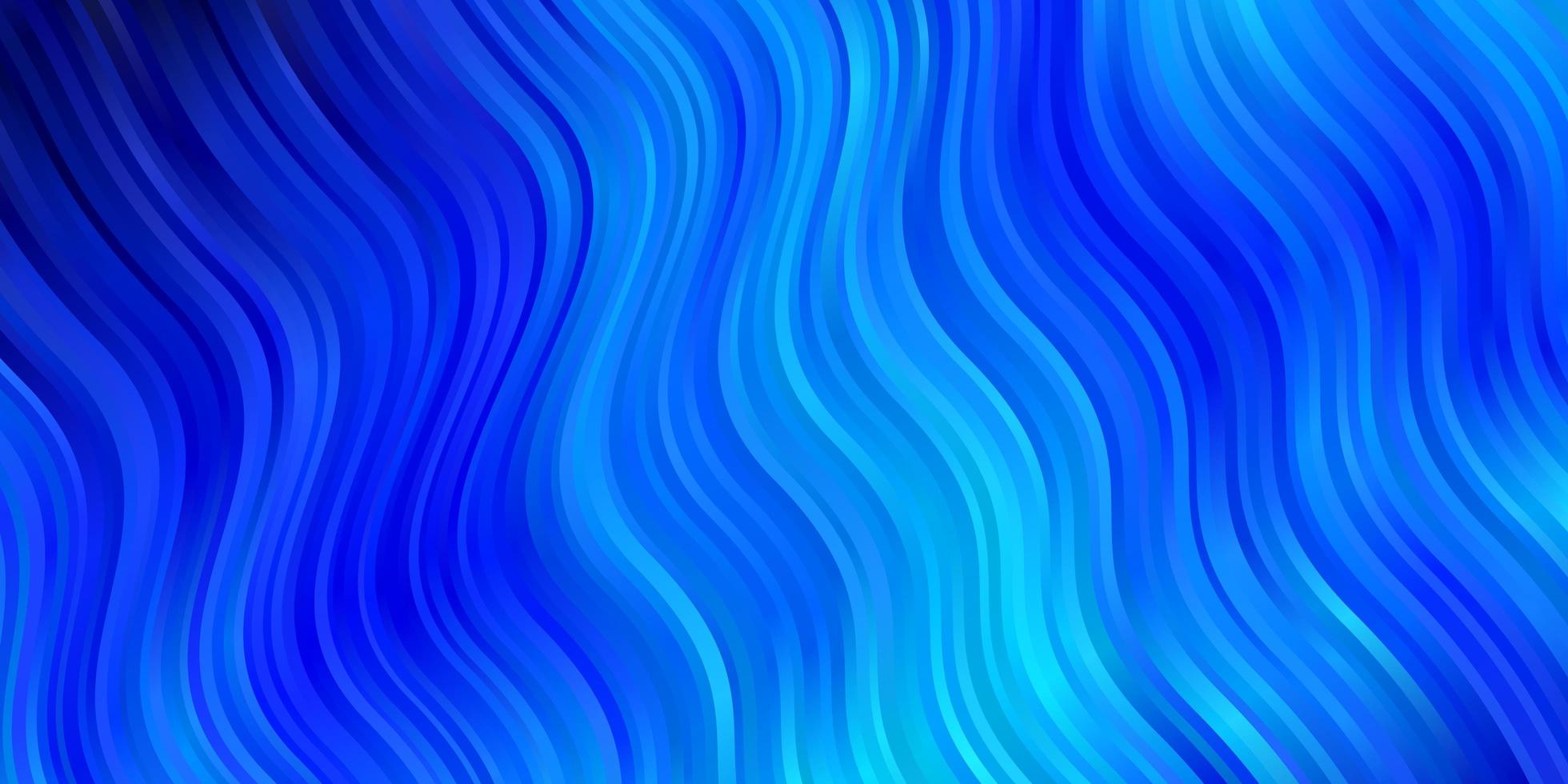 lichtblauwe vectorachtergrond met gebogen lijnen vector