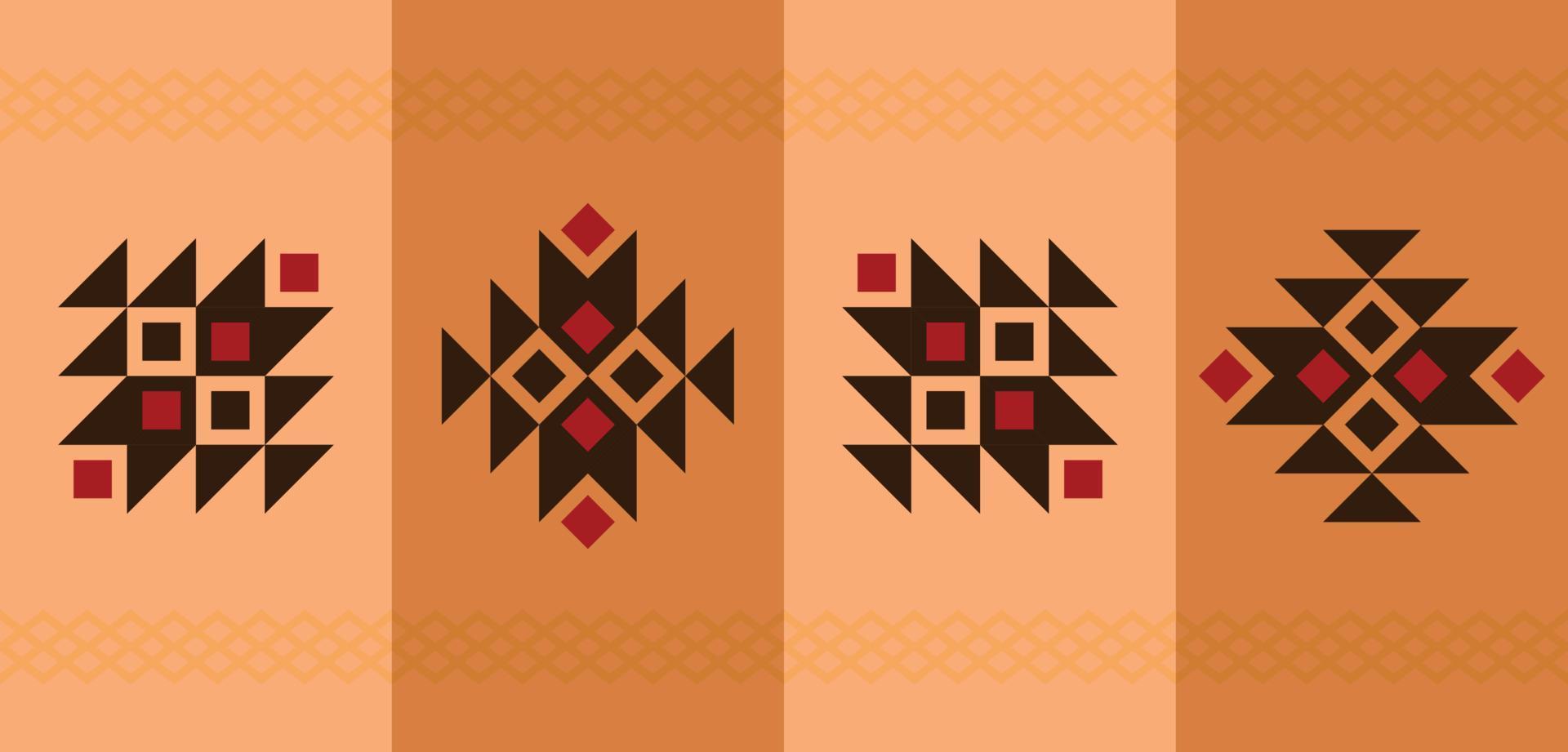 Amerikaans inheems patroon. Amerikaans inheems patroon. Amerikaans ontwerp voor inheems stijl, kleding stof, boho, tapijt, ikat, stam, batik, vector, illustratie, patroon stijl vector