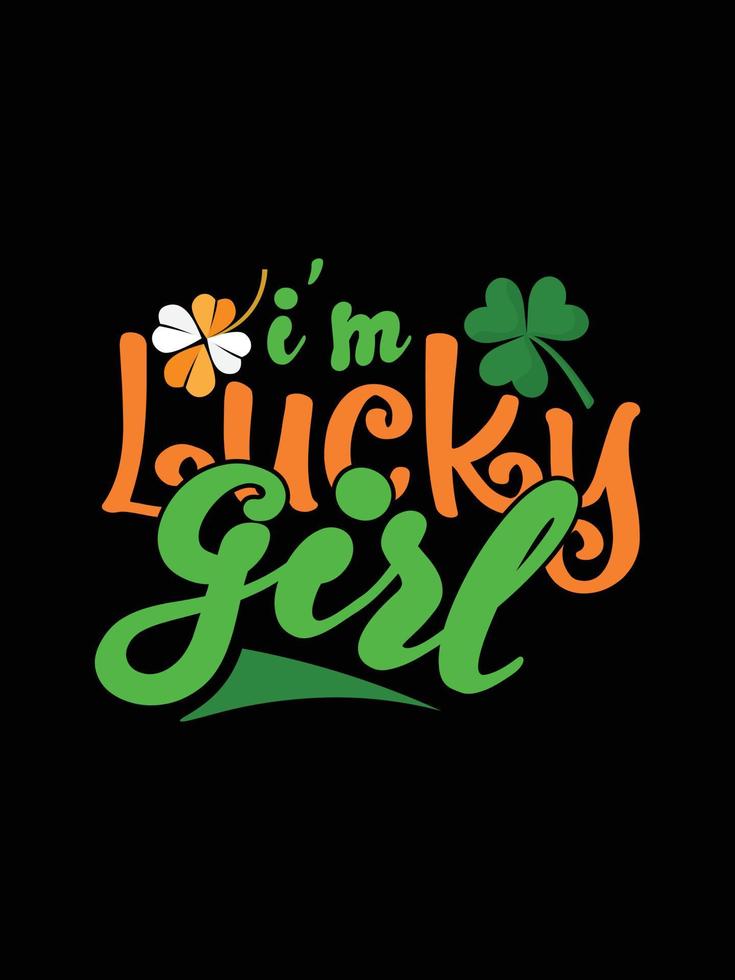 st. Patrick dag typografie kleurrijk Iers citaat vector belettering t overhemd ontwerp