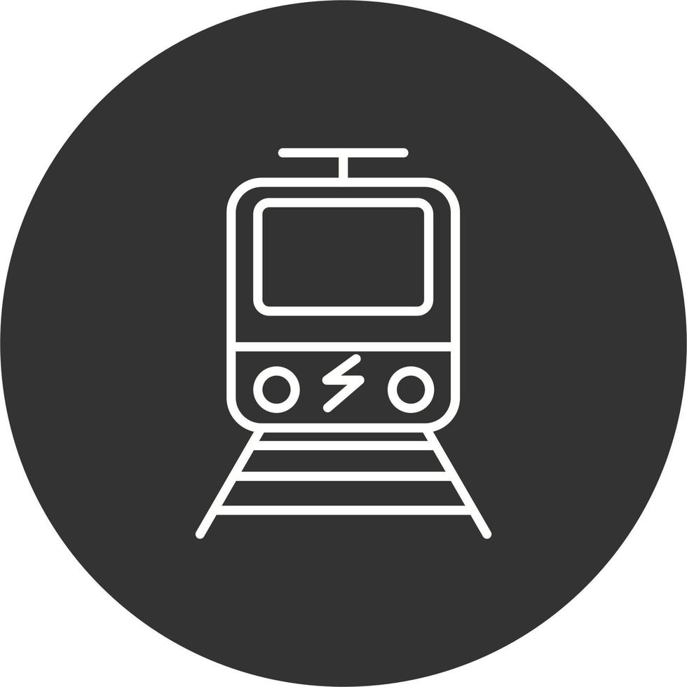 elektrische trein vector icoon