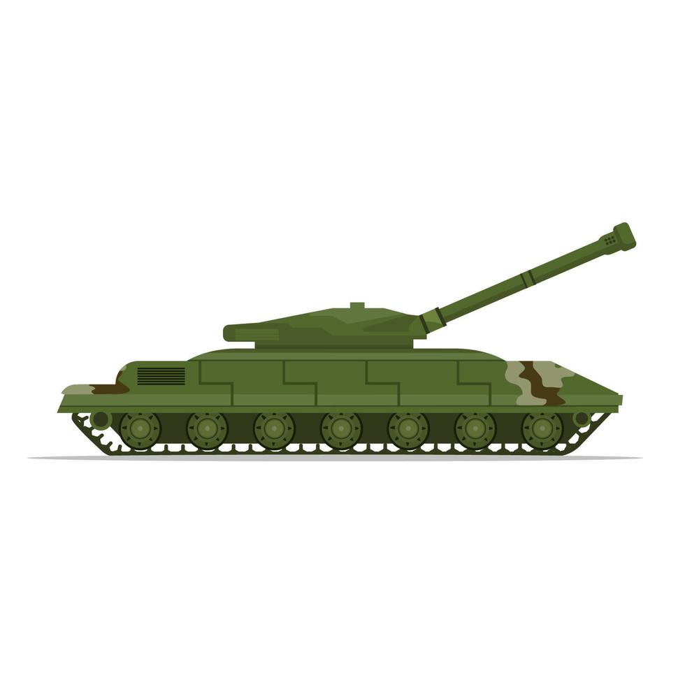 tank voertuig vervoer leger oorlog machinaal technologie vector illustratie.