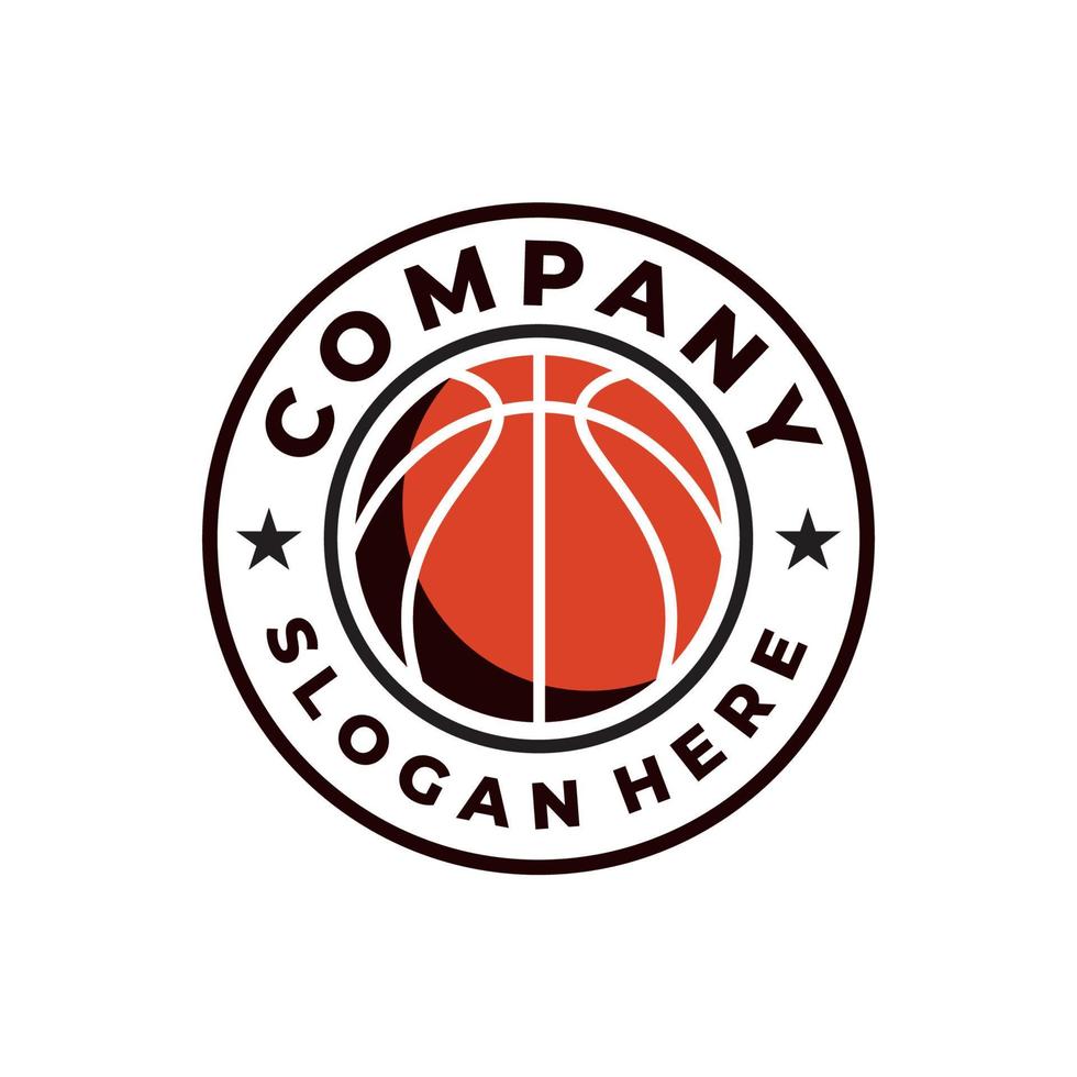 basketbal logo ontwerp, sport- logo, logo, embleem, label, banier, icoon. vector illustratie