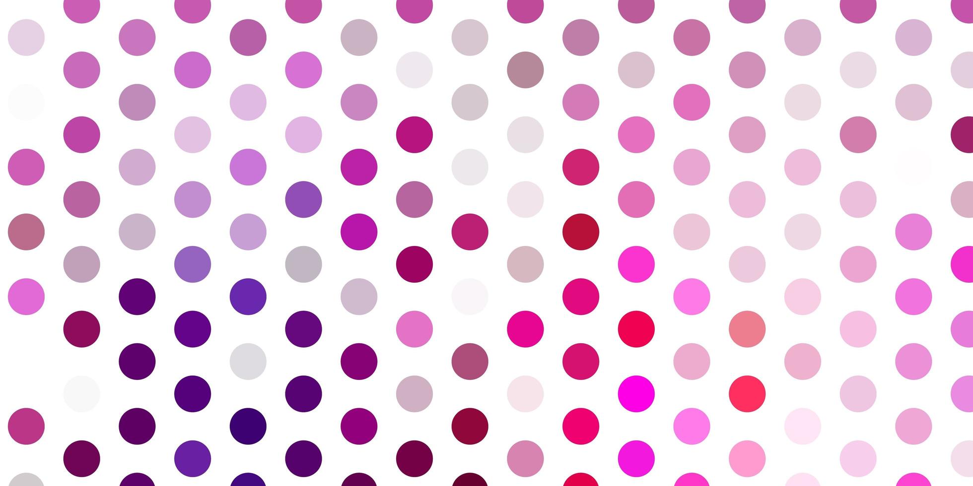 lichtpaarse, roze vectorlay-out met cirkelvormen. vector