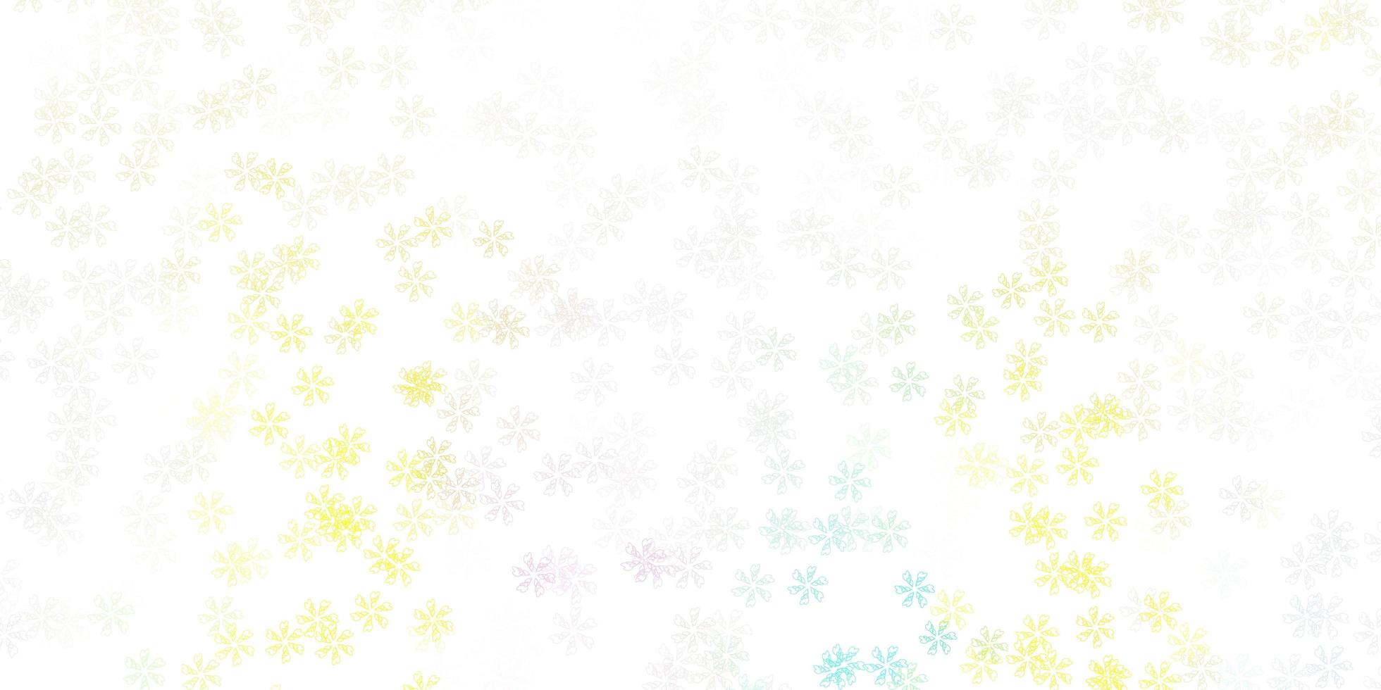 licht veelkleurige vector abstracte lay-out met bladeren.