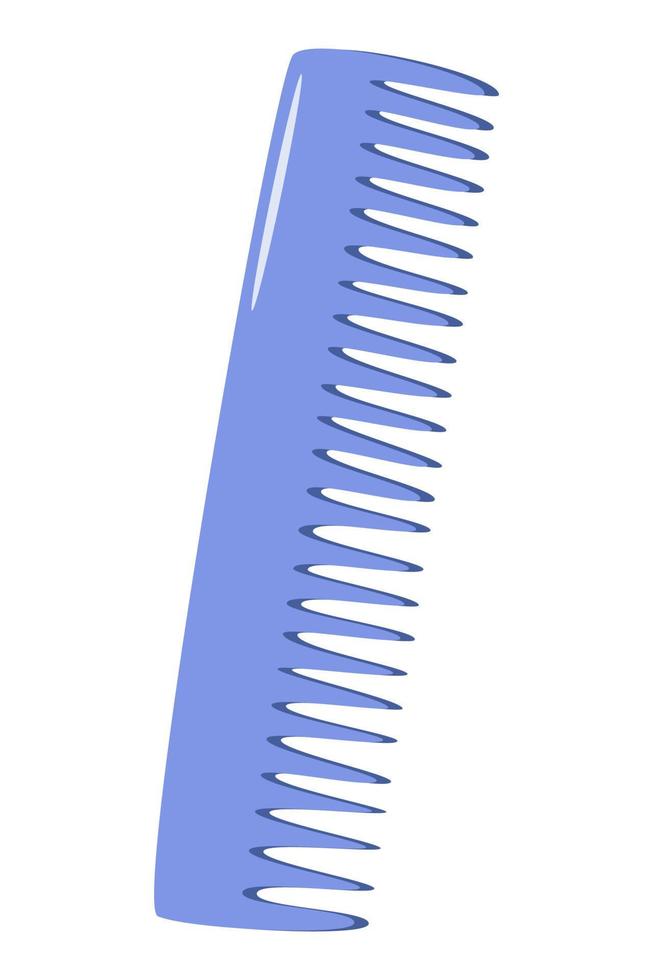 kam vectorillustratie in de stijl van doodles. haarborstelpictogram voor het verzorgen of stylen van je haar in een kapsalon of thuis. webelement is geïsoleerd op wit vector