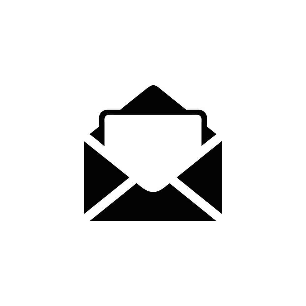 e-mail gemakkelijk vlak icoon vector illustratie