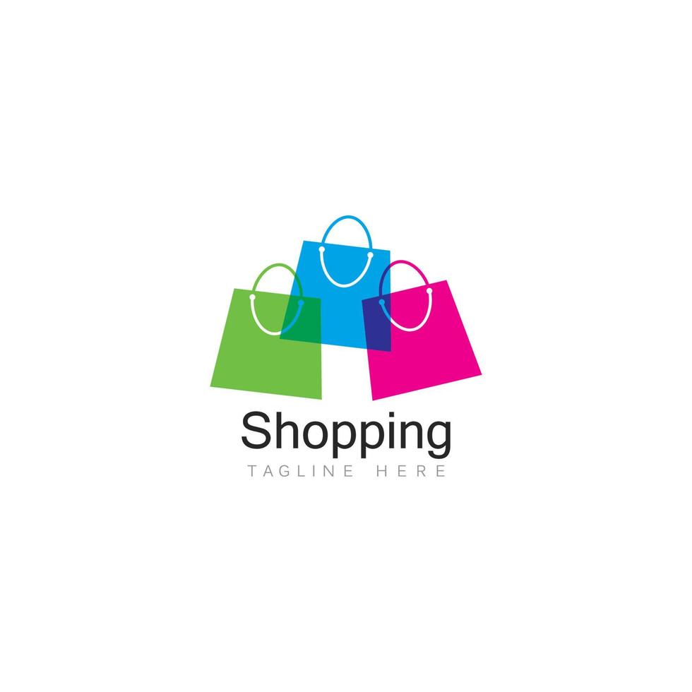 boodschappen doen logo vector icoon illustratie