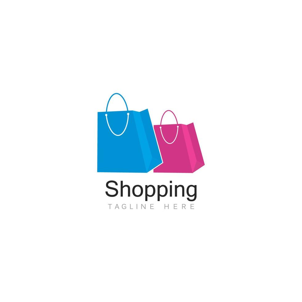 boodschappen doen logo vector icoon illustratie