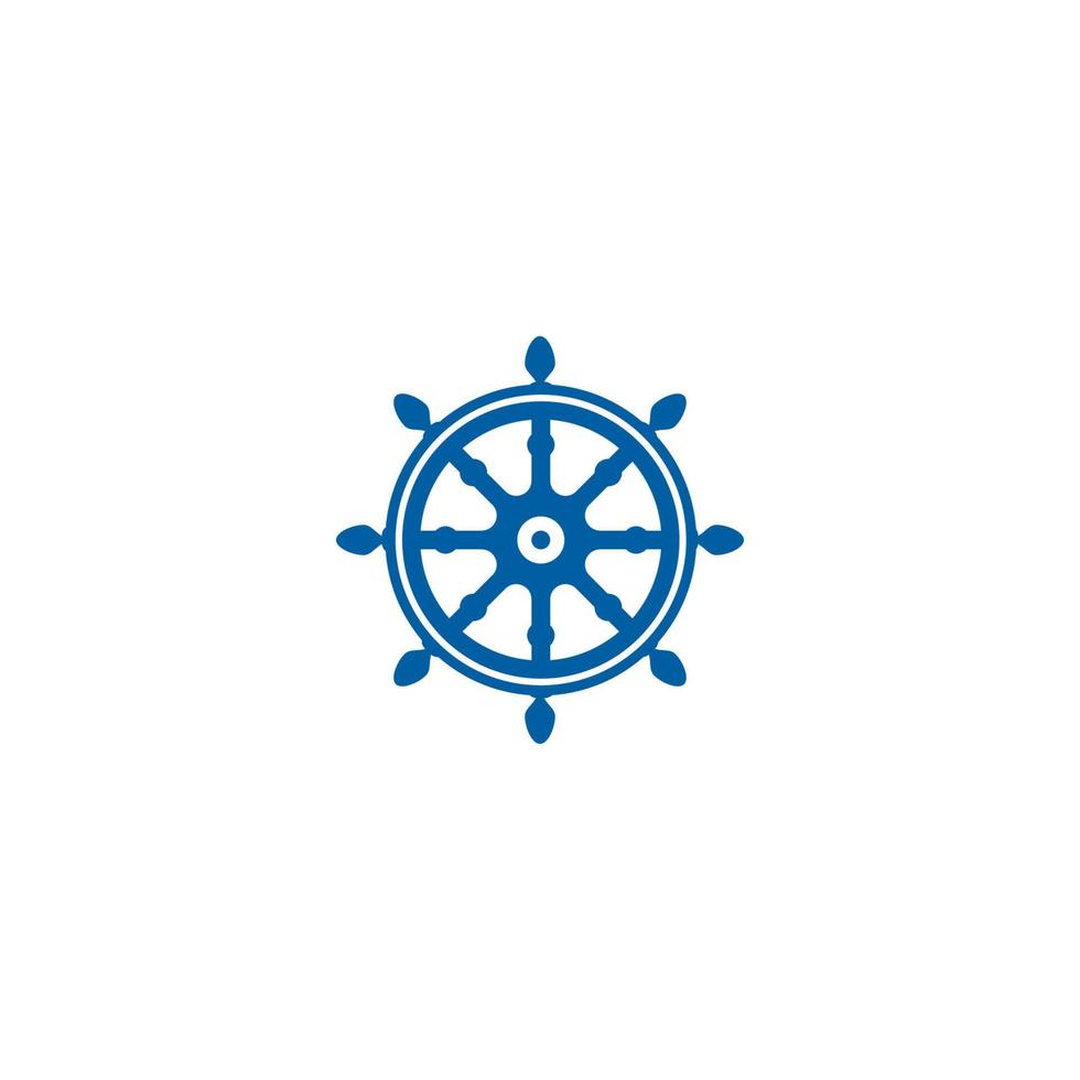 schip stuurinrichting voor het zeilen logo vector icoon illustratie sjabloon