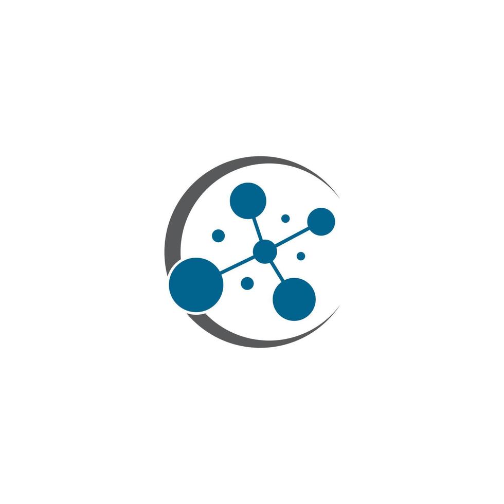 molecuul logo vector icoon illustratie