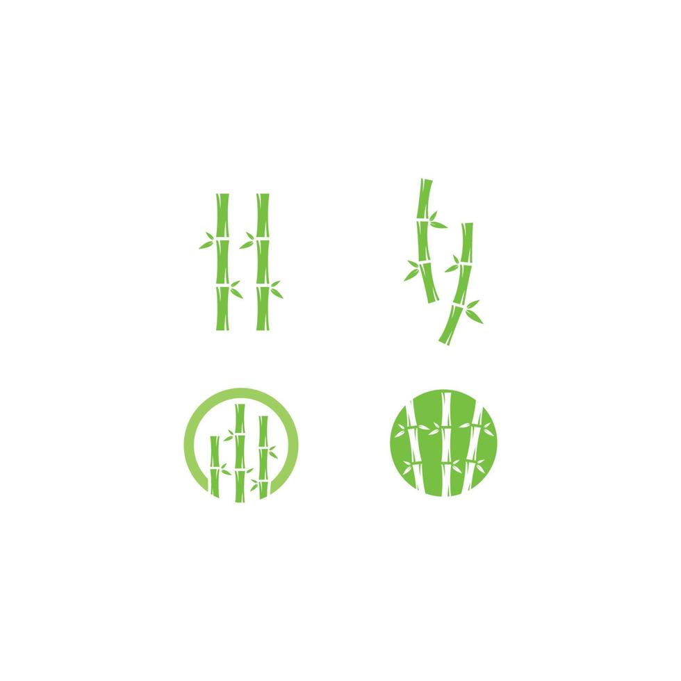 bamboe logo vector icoon illustratie
