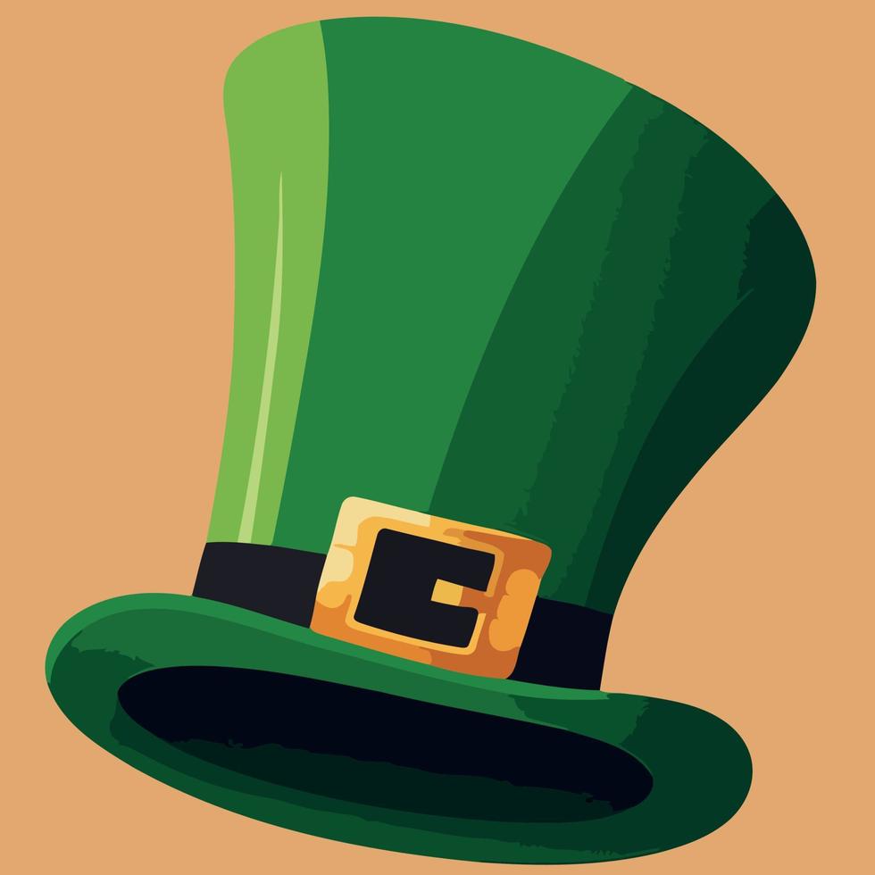 groen hoed geïsoleerd naar illustreren heilige Patrick dag vector
