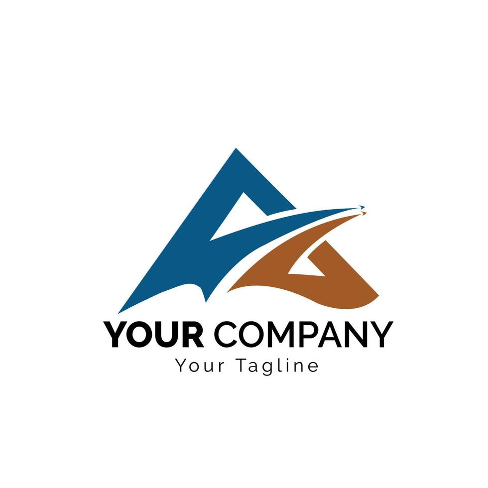 creatief minimaal brief een logo ontwerp 2. premie bedrijf logo. vrij vector