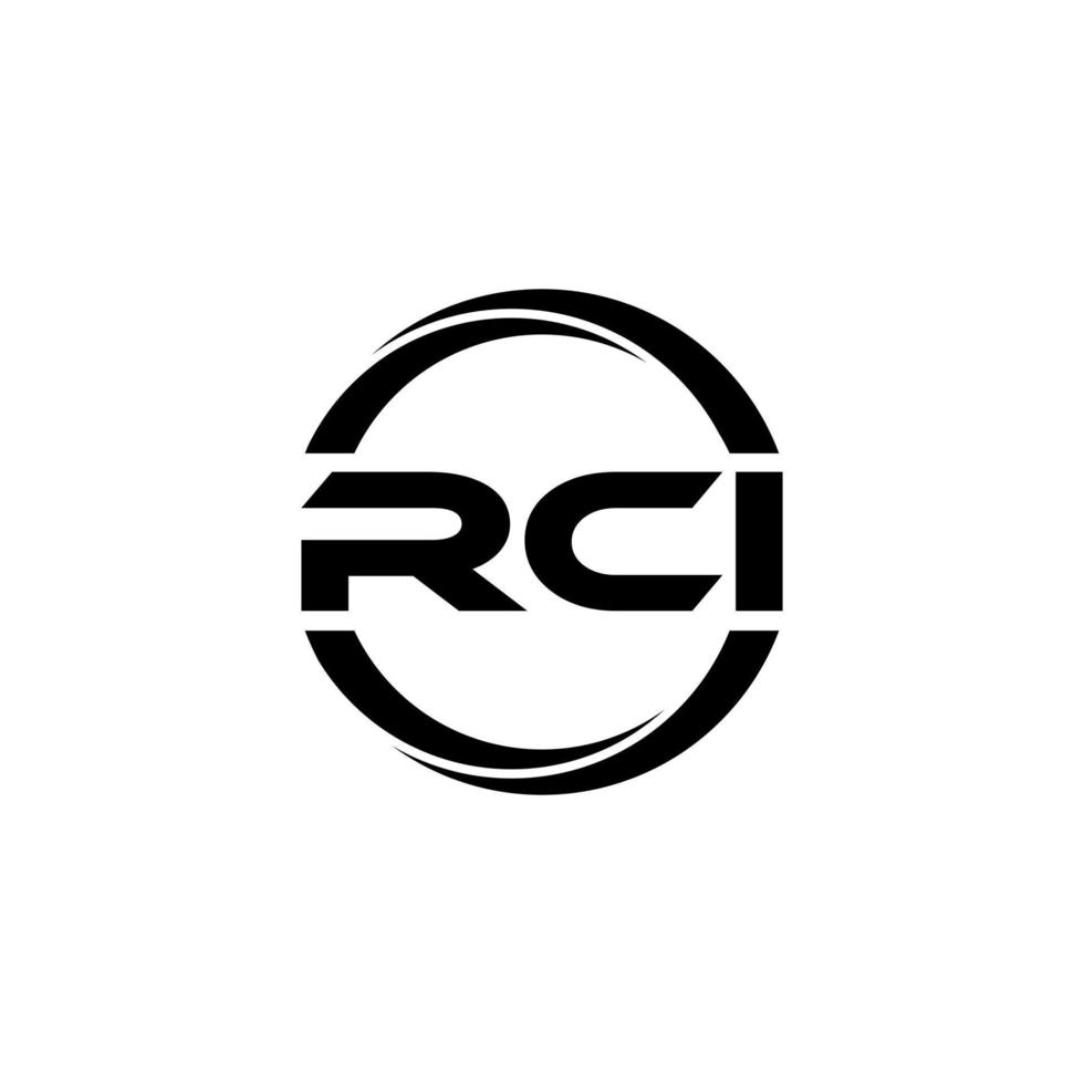 rci brief logo ontwerp in illustratie. vector logo, schoonschrift ontwerpen voor logo, poster, uitnodiging, enz.