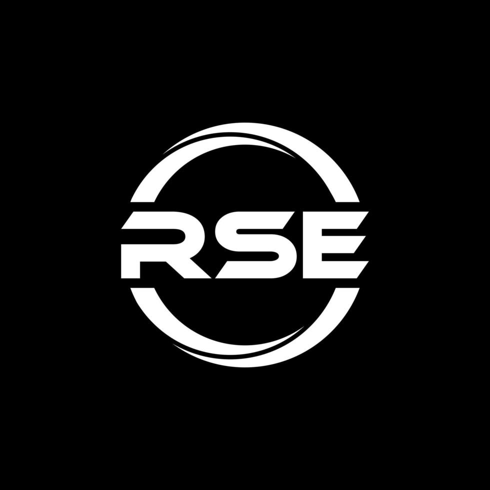 rse brief logo ontwerp in illustratie. vector logo, schoonschrift ontwerpen voor logo, poster, uitnodiging, enz.