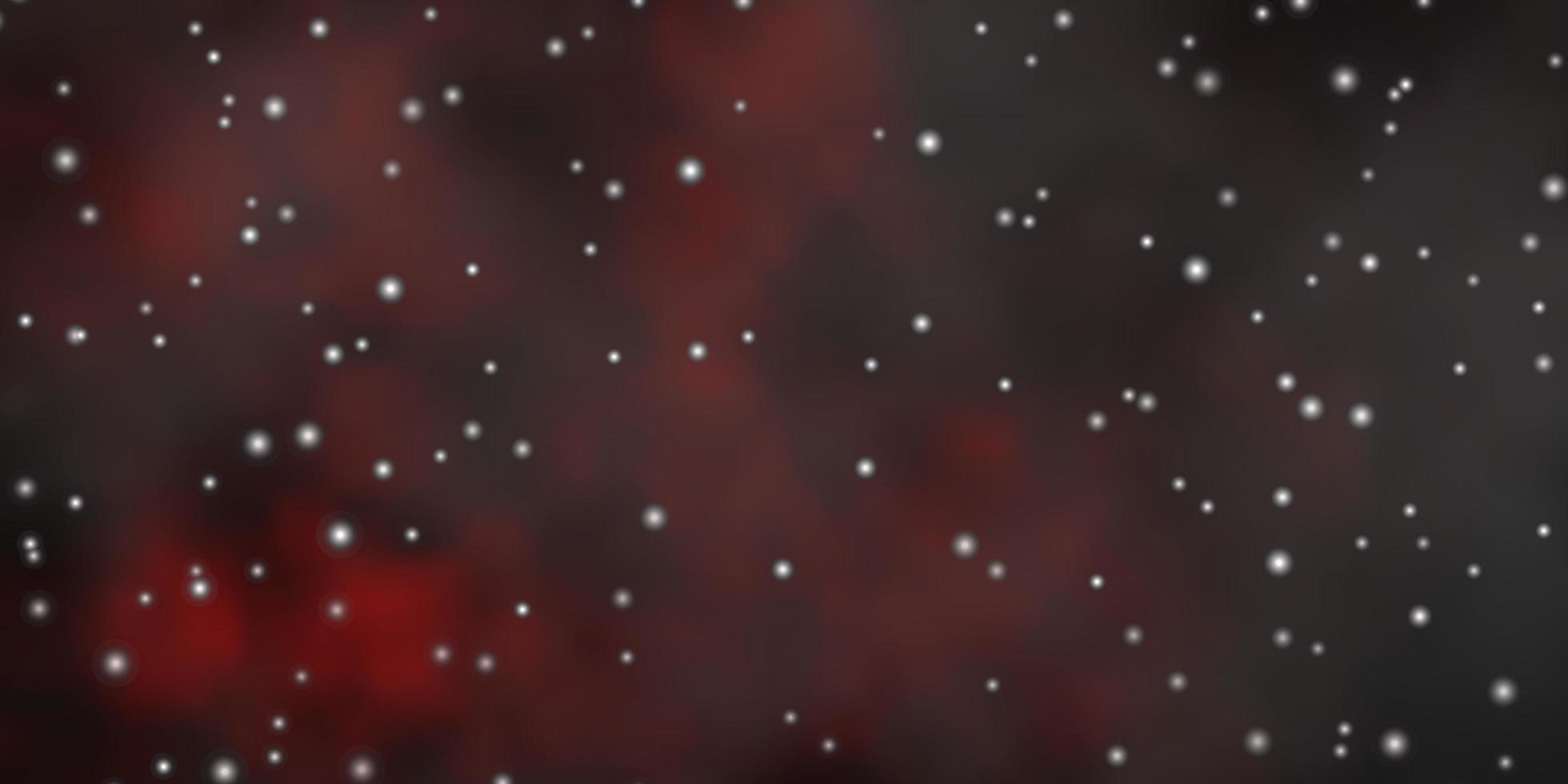 donkerrode vector achtergrond met kleurrijke sterren.