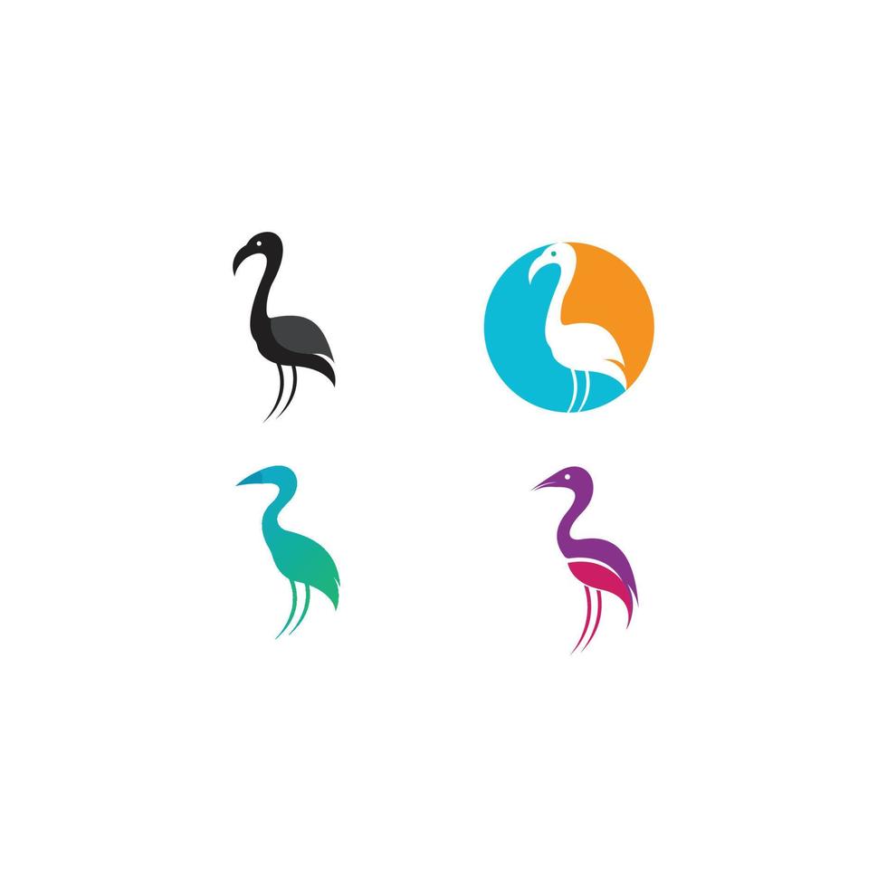 flamingo logo afbeelding vector