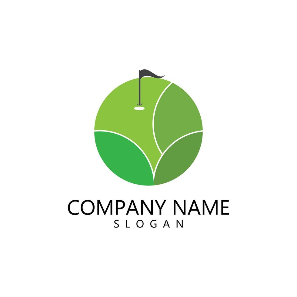 golf logo sjabloon vector