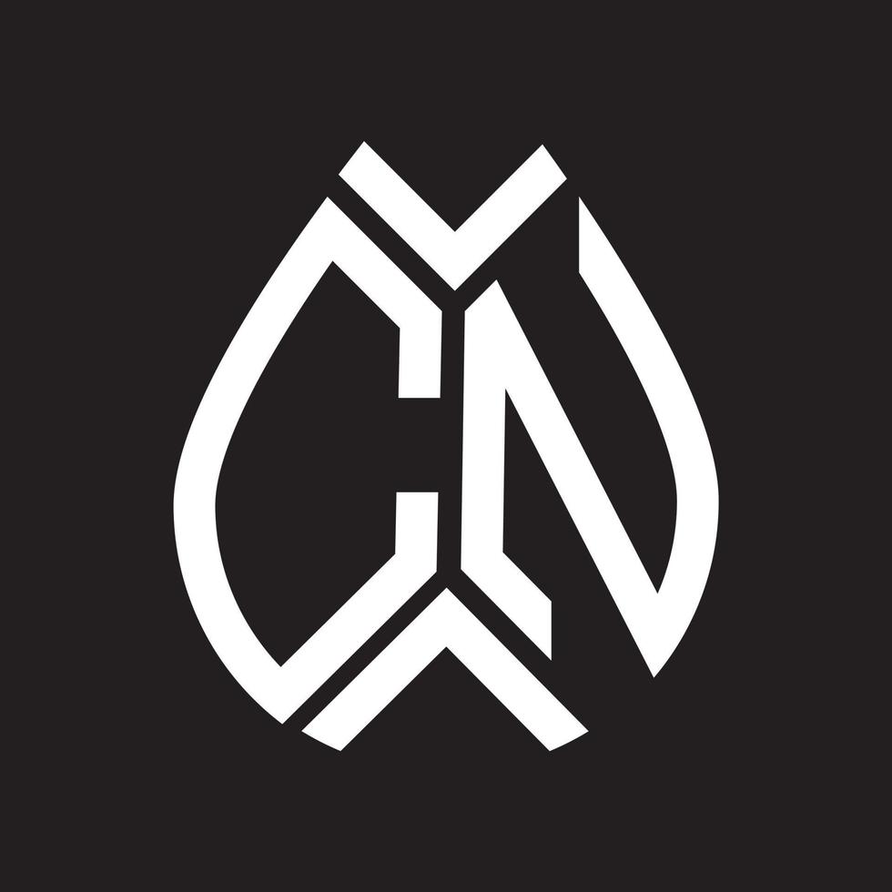 cn brief logo ontwerp.cn creatief eerste cn brief logo ontwerp . cn creatief initialen brief logo concept. vector