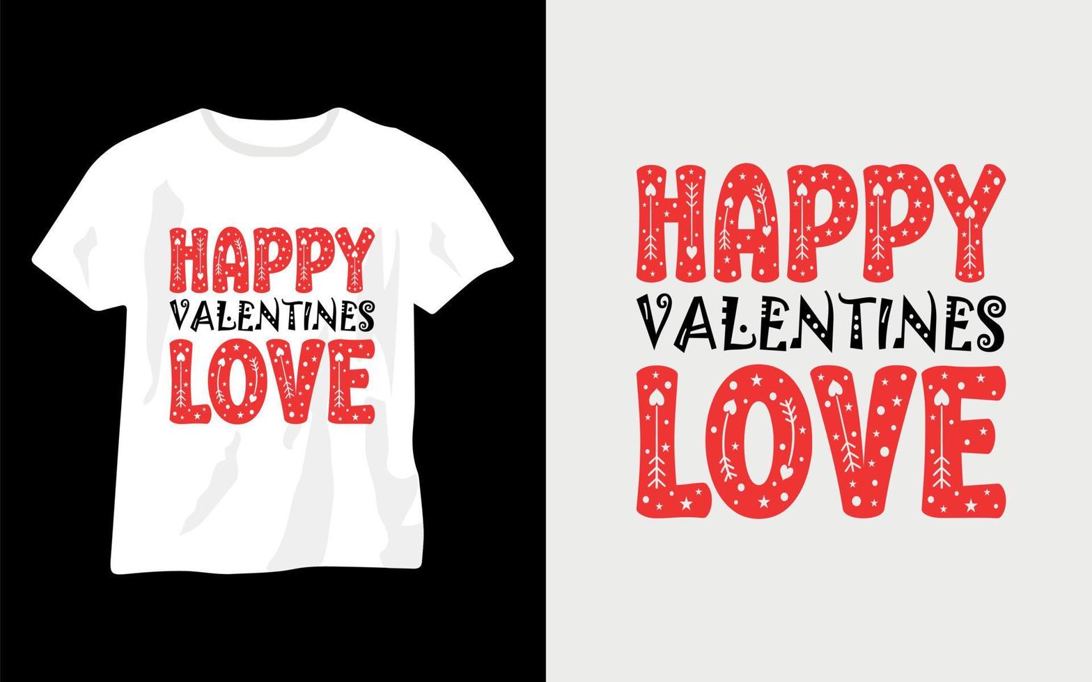 gelukkig Valentijnsdag liefde, typografie Valentijnsdag dag t-shirt vector ontwerp