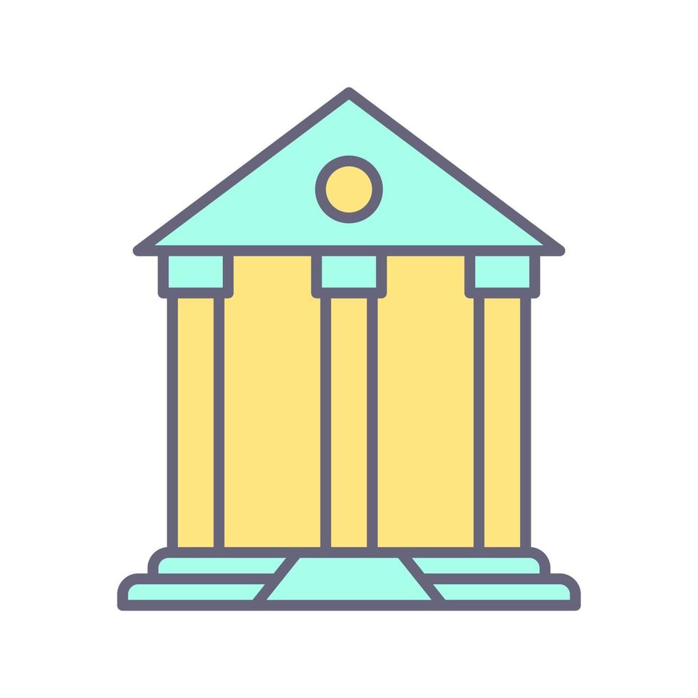 Parthenon vector icoon