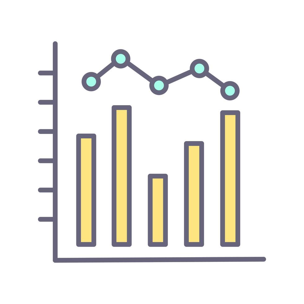 histogram vector icoon