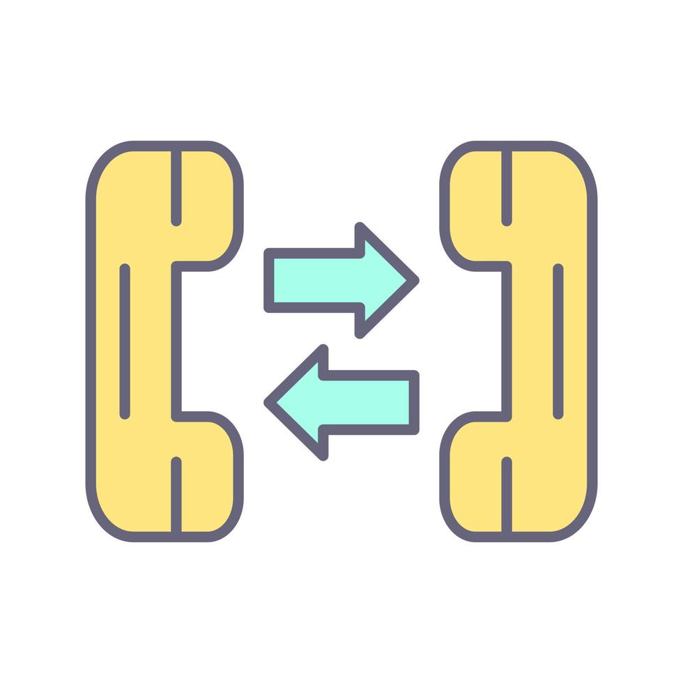 telefoongesprek vector pictogram