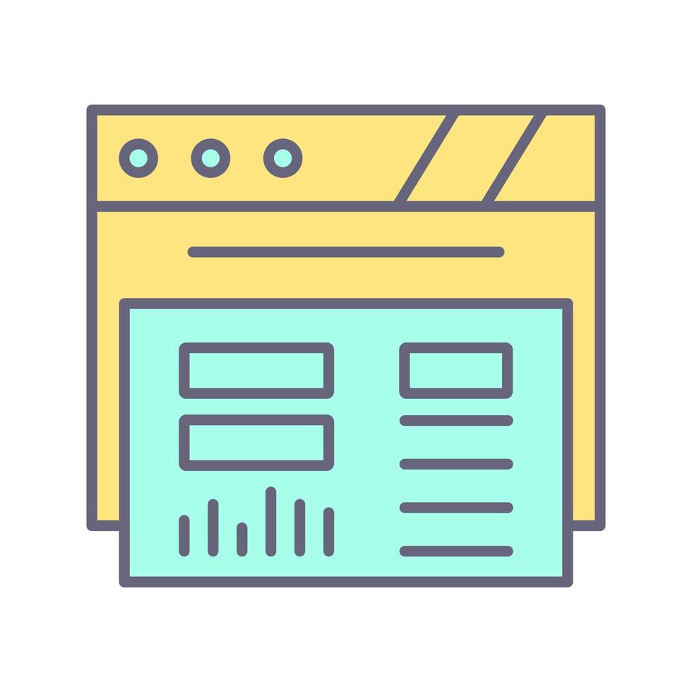 dashboard vector pictogram