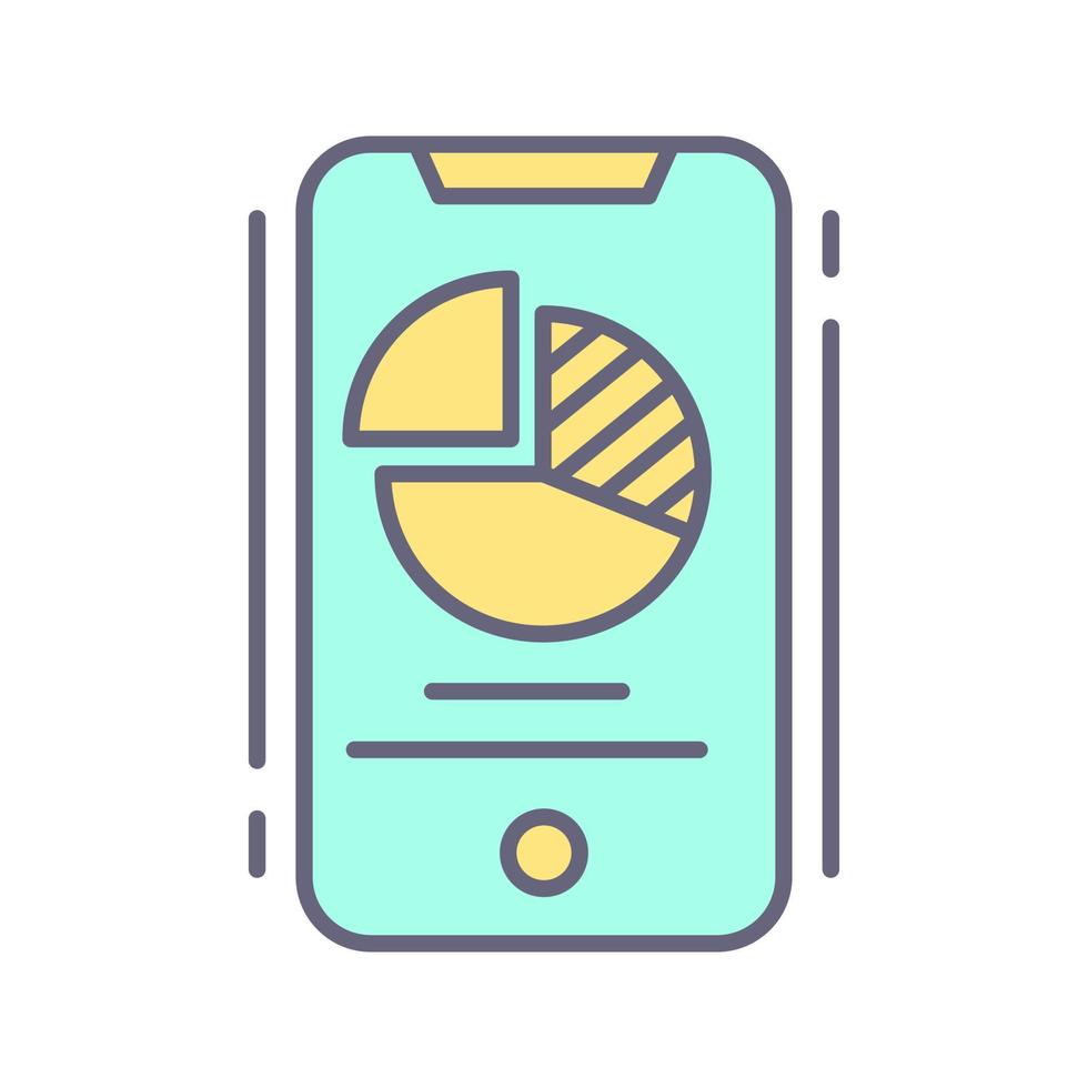 cirkeldiagram vector pictogram