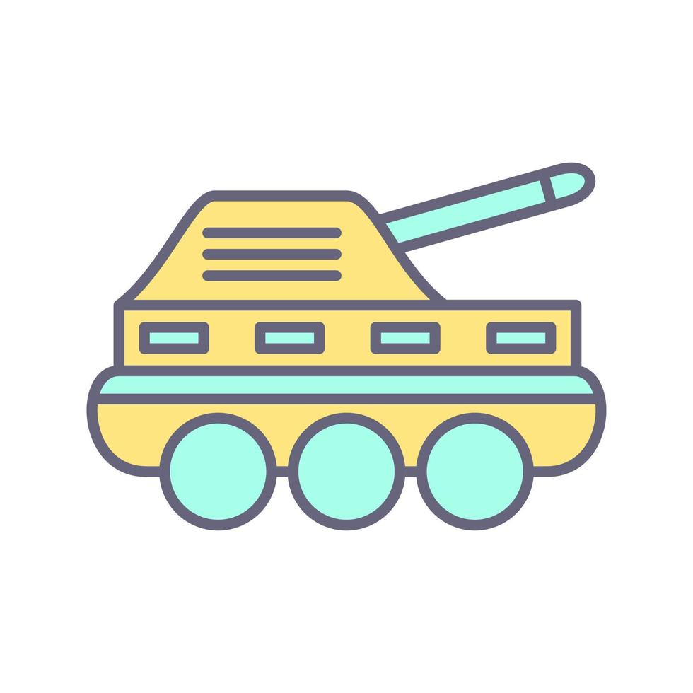 infanterie tank vector icoon