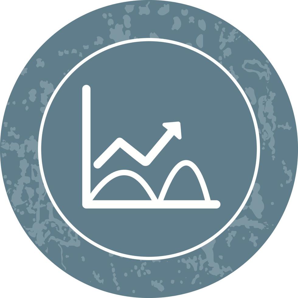 neiging in diagram vector icoon