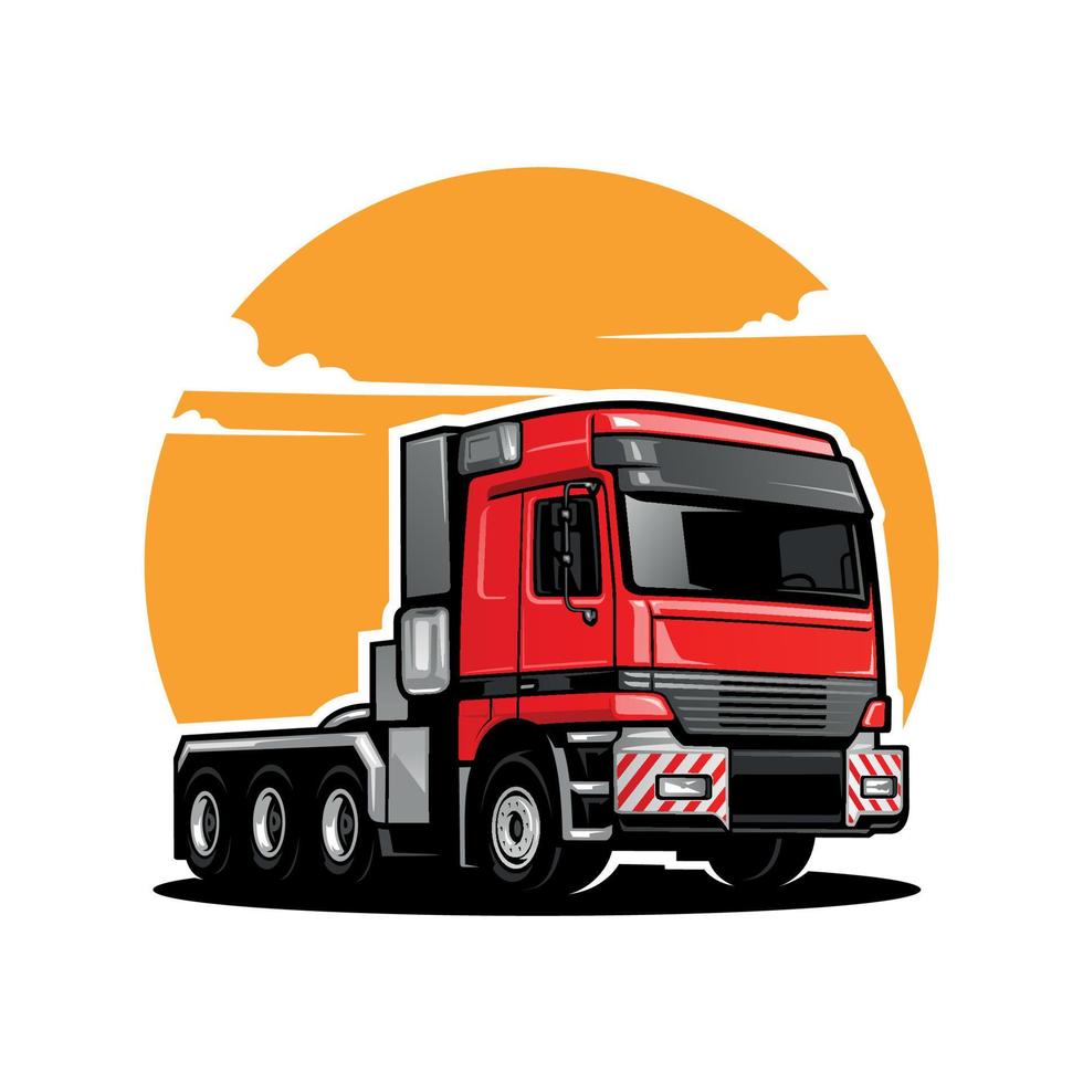 vrachtwagen illustratie logo vector