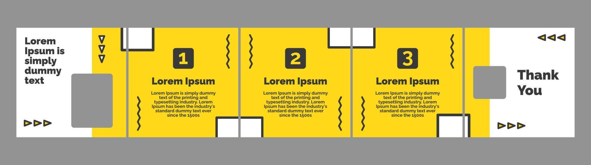 carrousel lay-out sjabloon voor sociaal media berichten vector