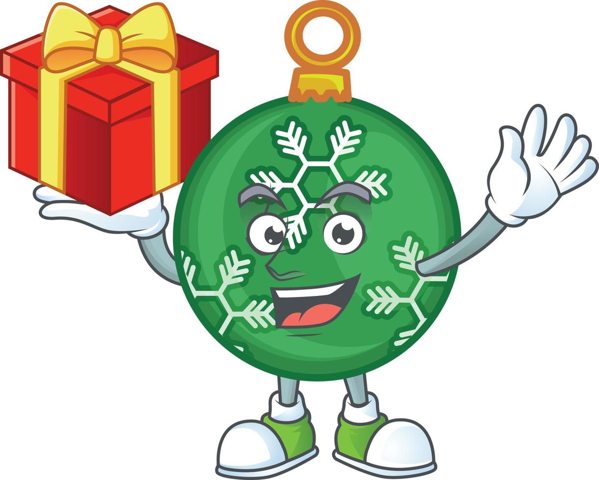 groene kerstbal vector