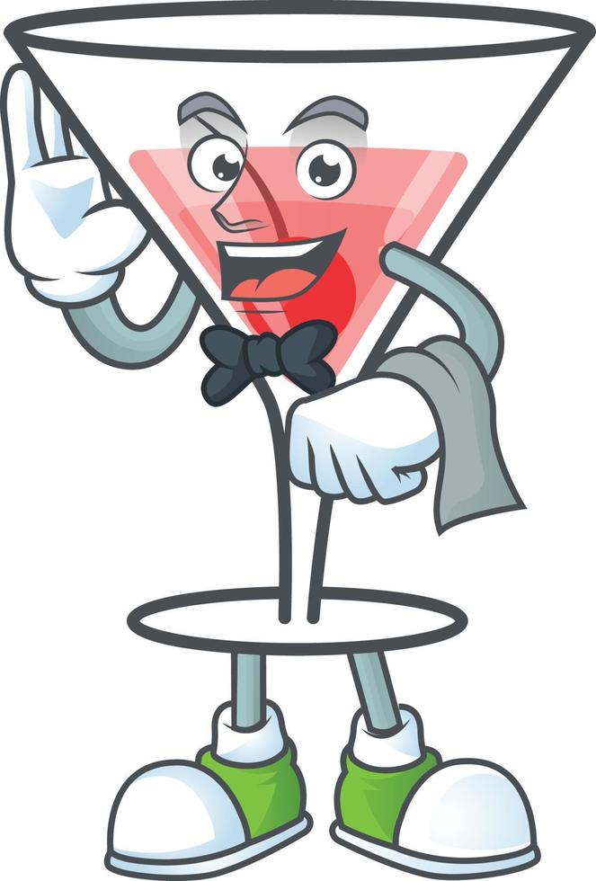 cocktail zoet tekenfilm karakter vector