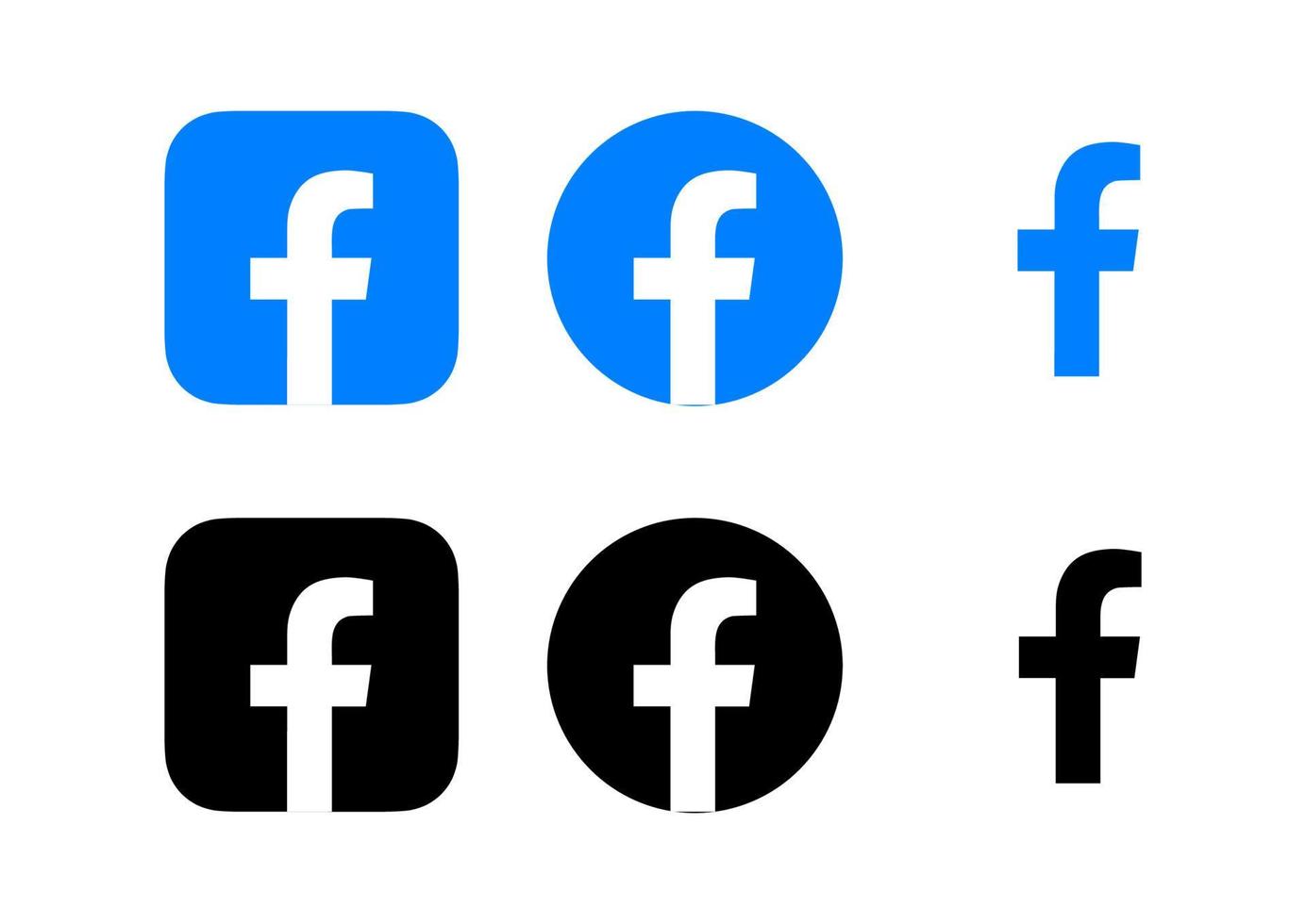 facebook logo vector, facebook icoon vrij vector