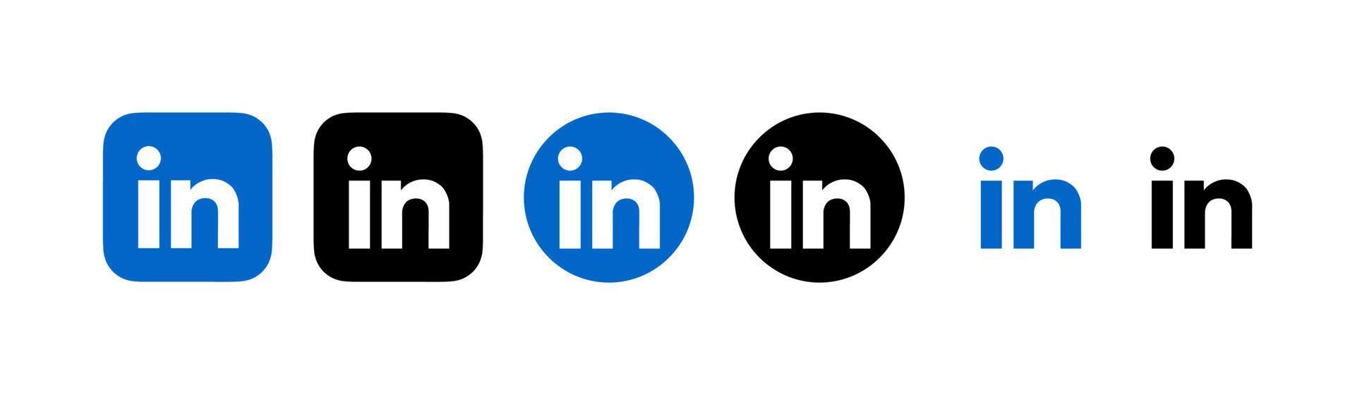 linkedin logo vector, linkedin symbool, linkedin icoon vrij vector