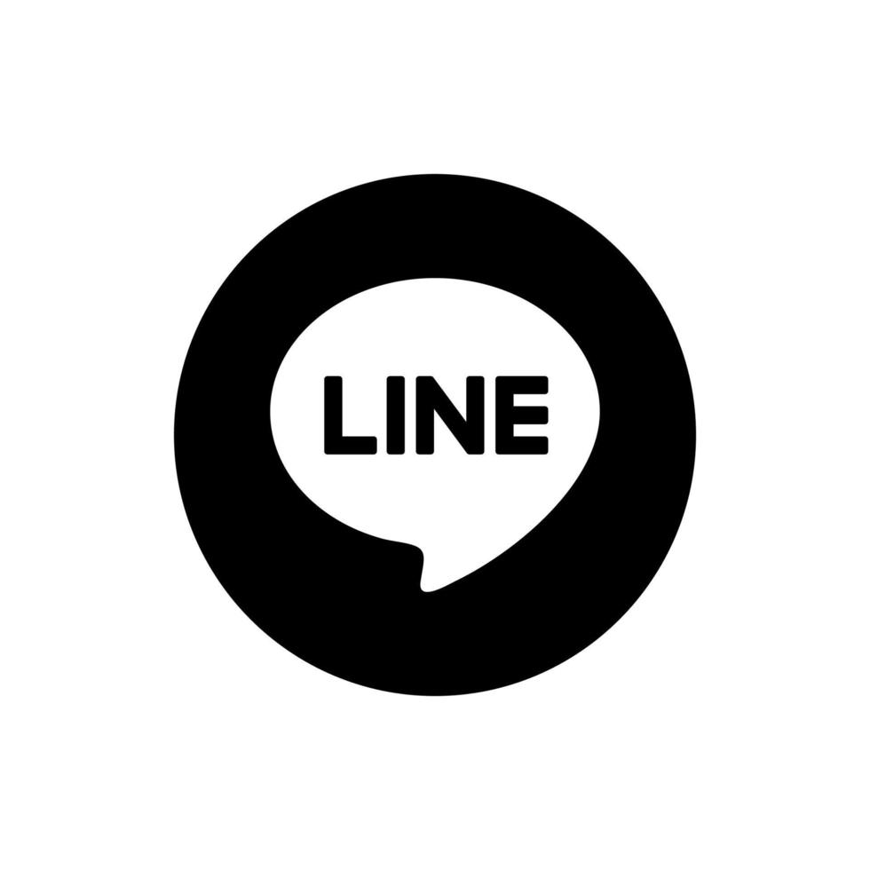lijn app logo, lijn app symbool, lijn icoon vrij vector