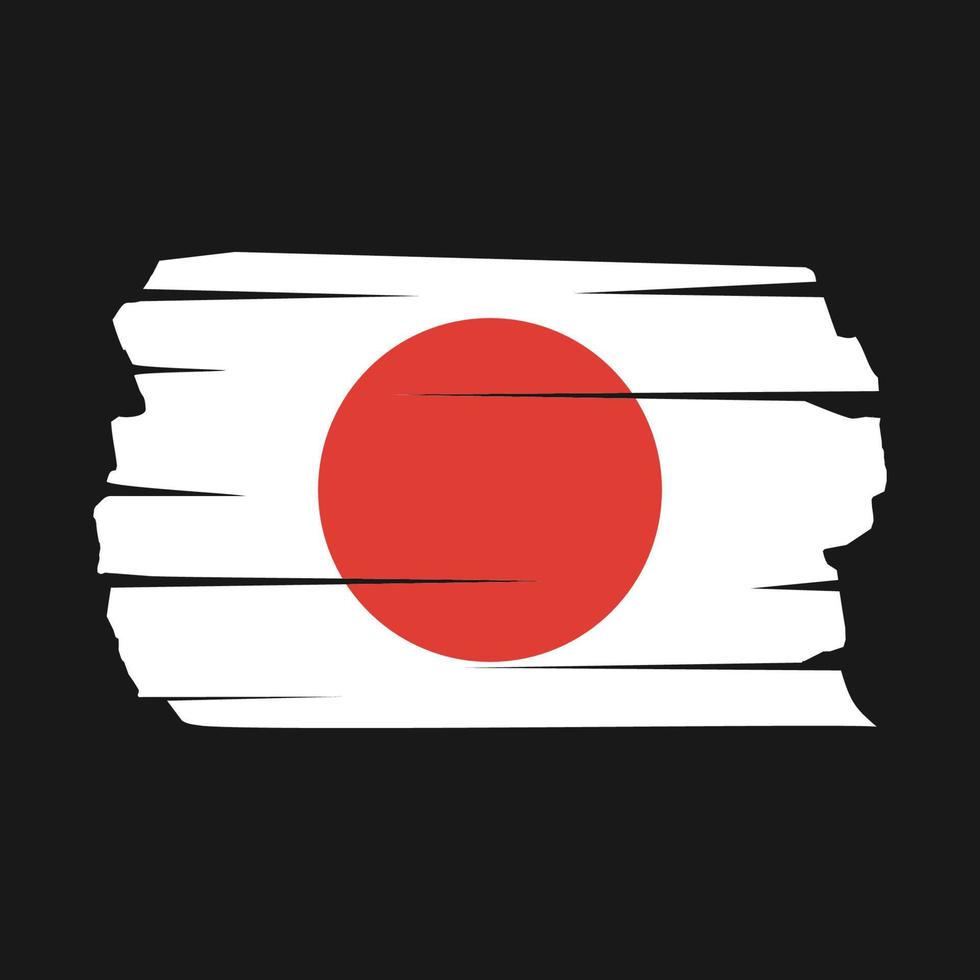 japanse vlagborstel vector