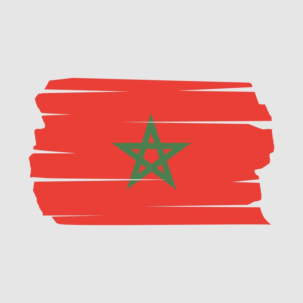 marokko vlag borstel vector