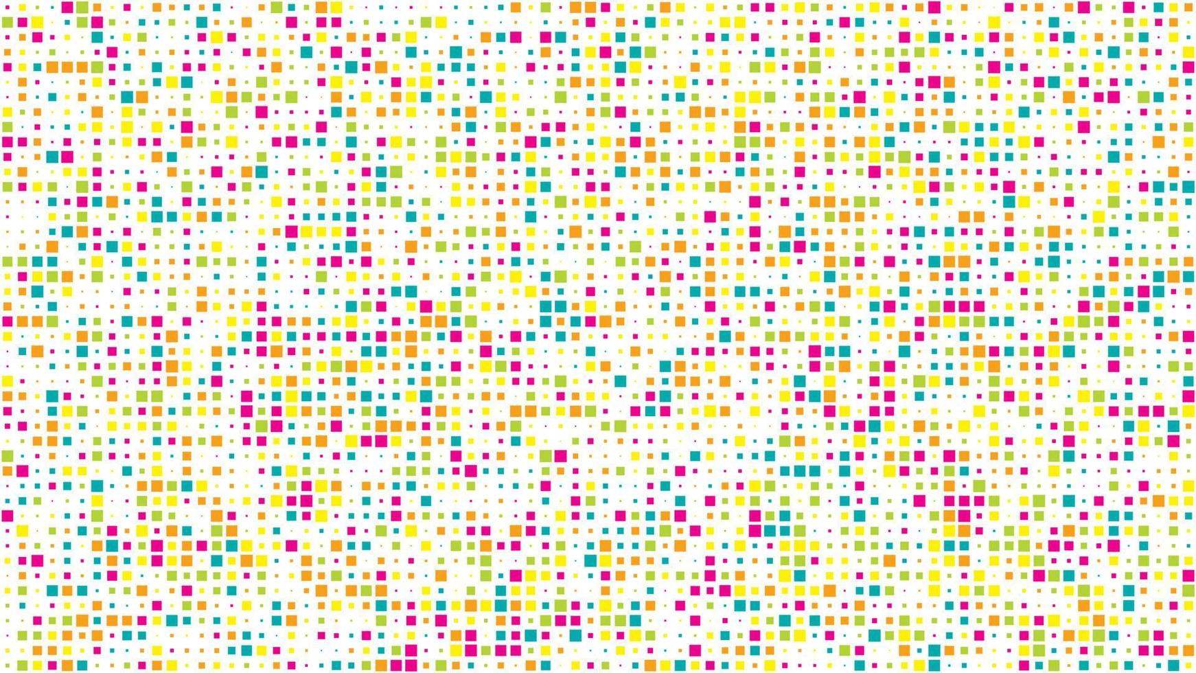 abstract meetkundig achtergrond van vierkanten. veelkleurig pixel achtergrond met leeg ruimte. vector illustratie.