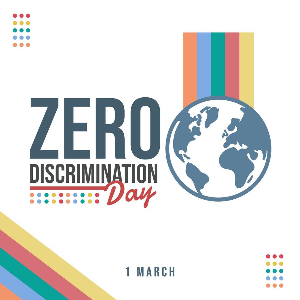 vector grafisch van nul discriminatie dag mooi zo voor nul discriminatie dag viering