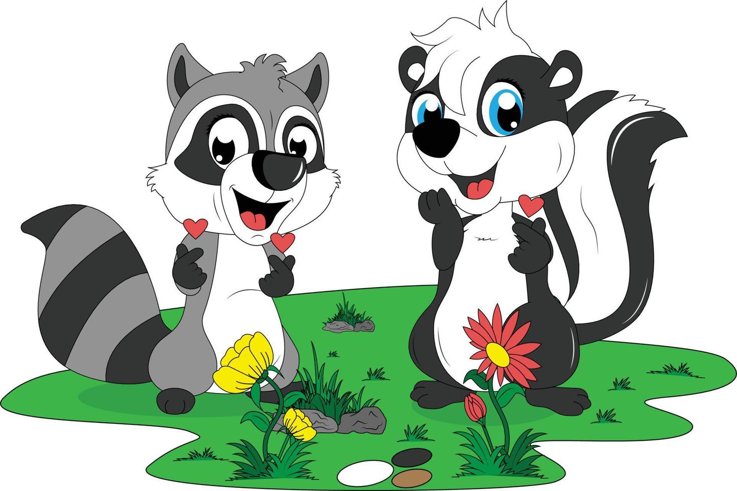 schattige dieren cartoon illustratie vector